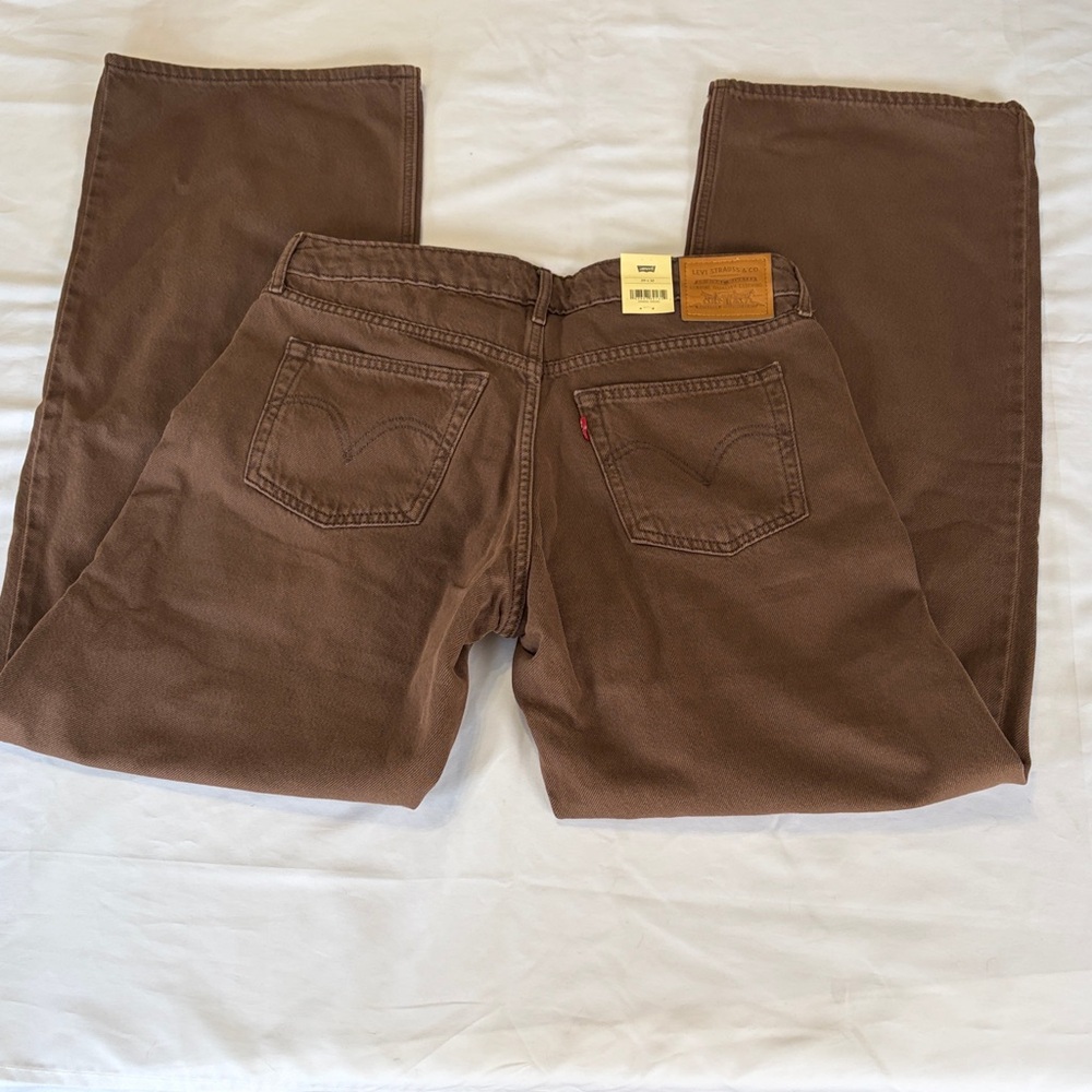 Levi's Low Loose Jeans in Braken Brown Size 29x30 NWT - Picture 8 of 12